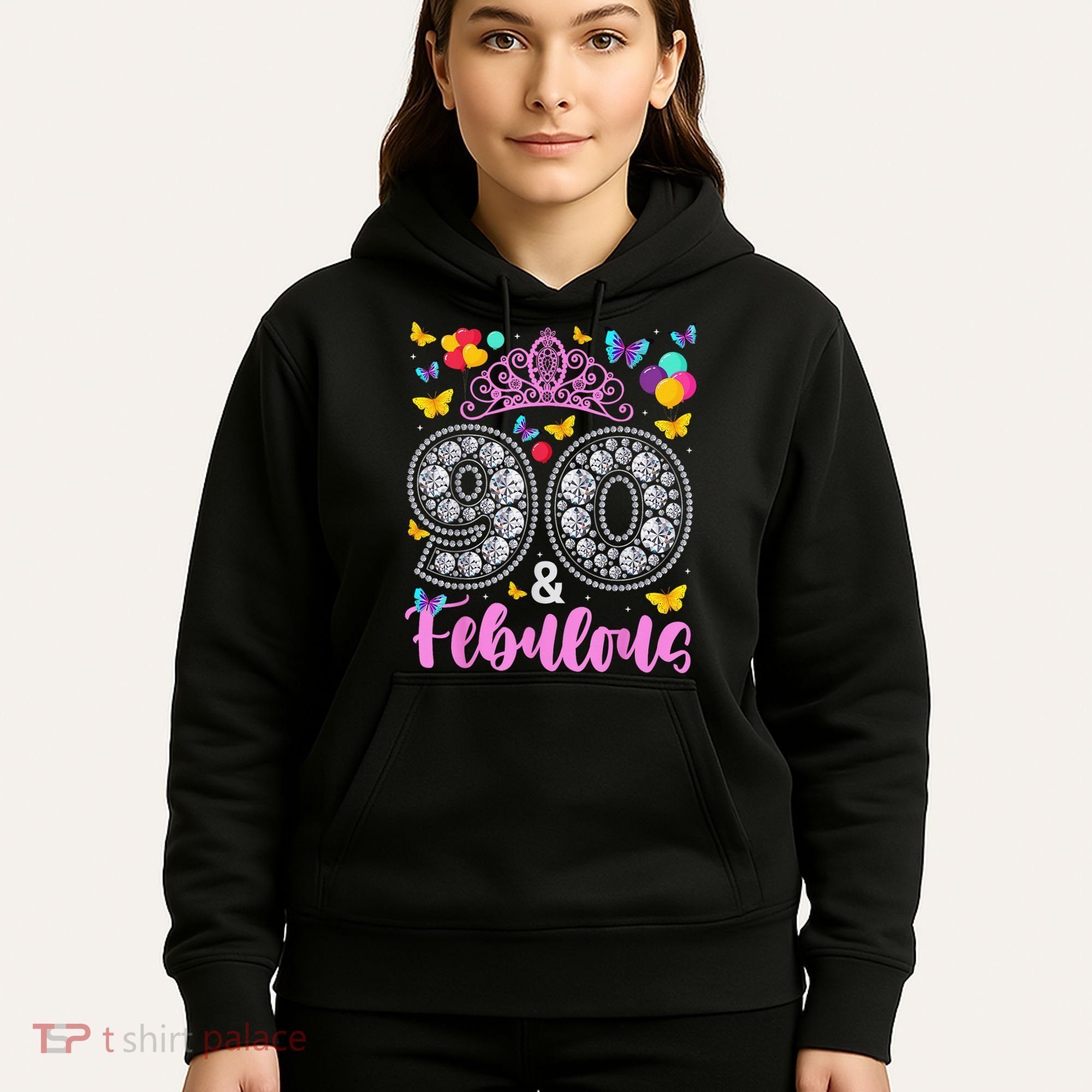 90 And Fabulous 90 Years Old 90th Birthday Hoodie