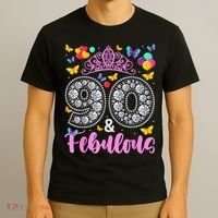 90 And Fabulous 90 Years Old 90th Birthday T-Shirt thumb 3