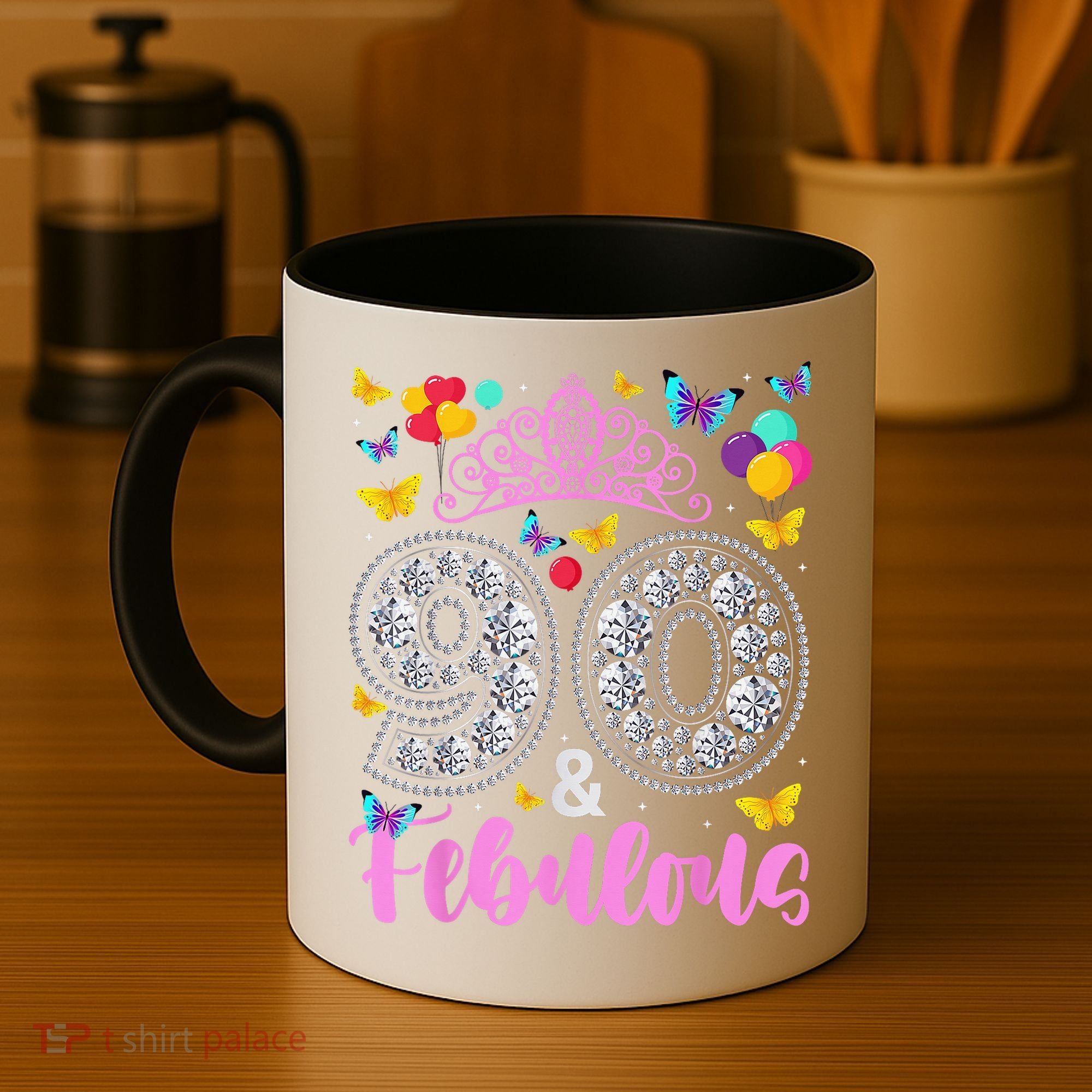 90 And Fabulous 90 Years Old 90th Birthday Coffee Mug