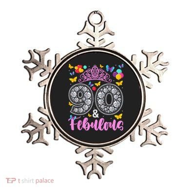 90 And Fabulous 90 Years Old 90th Birthday Ornament
