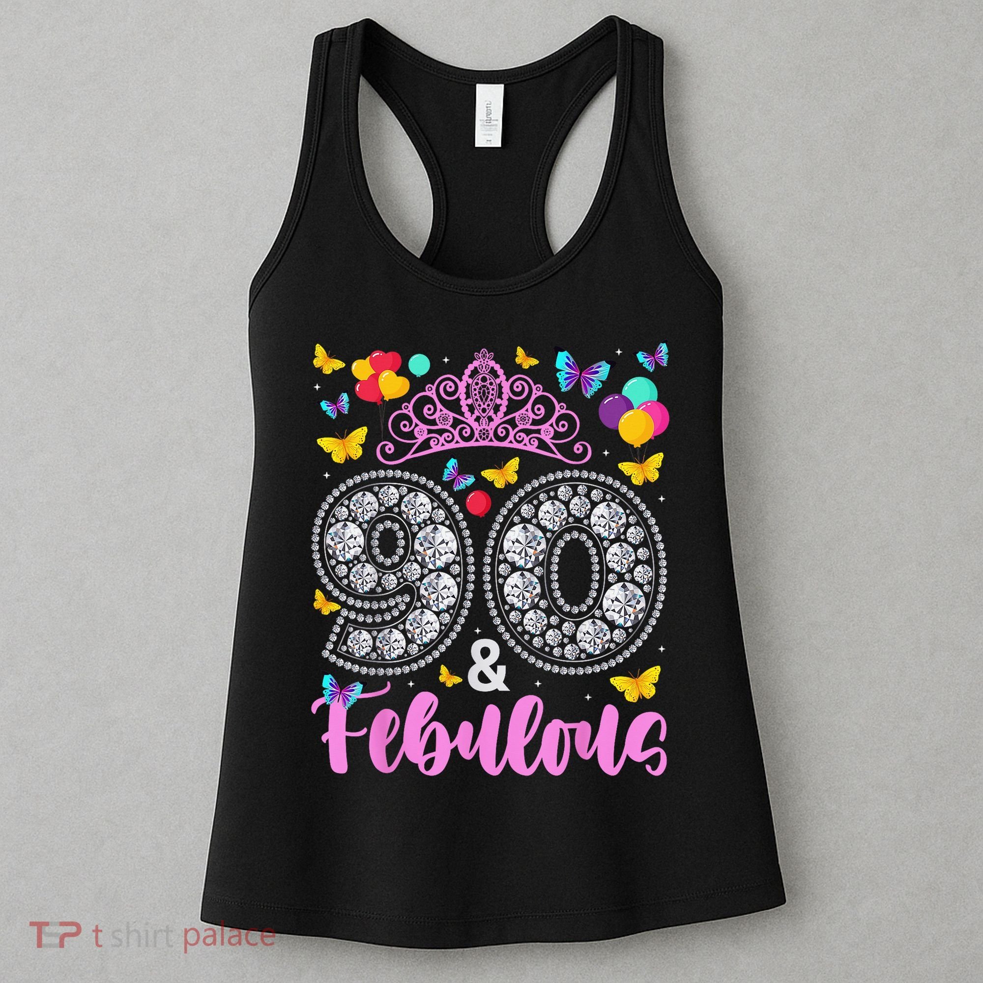 90 And Fabulous 90 Years Old 90th Birthday Women's Tank Top