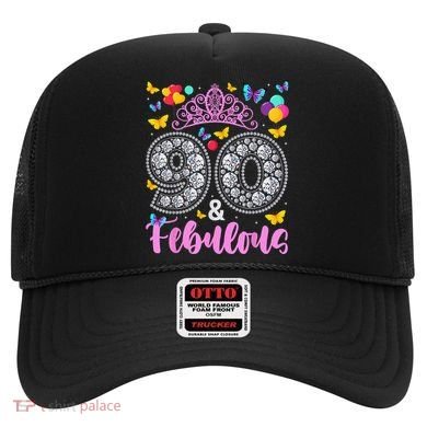 90 And Fabulous 90 Years Old 90th Birthday Hat