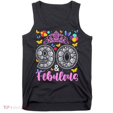 90 And Fabulous 90 Years Old 90th Birthday Tank Top