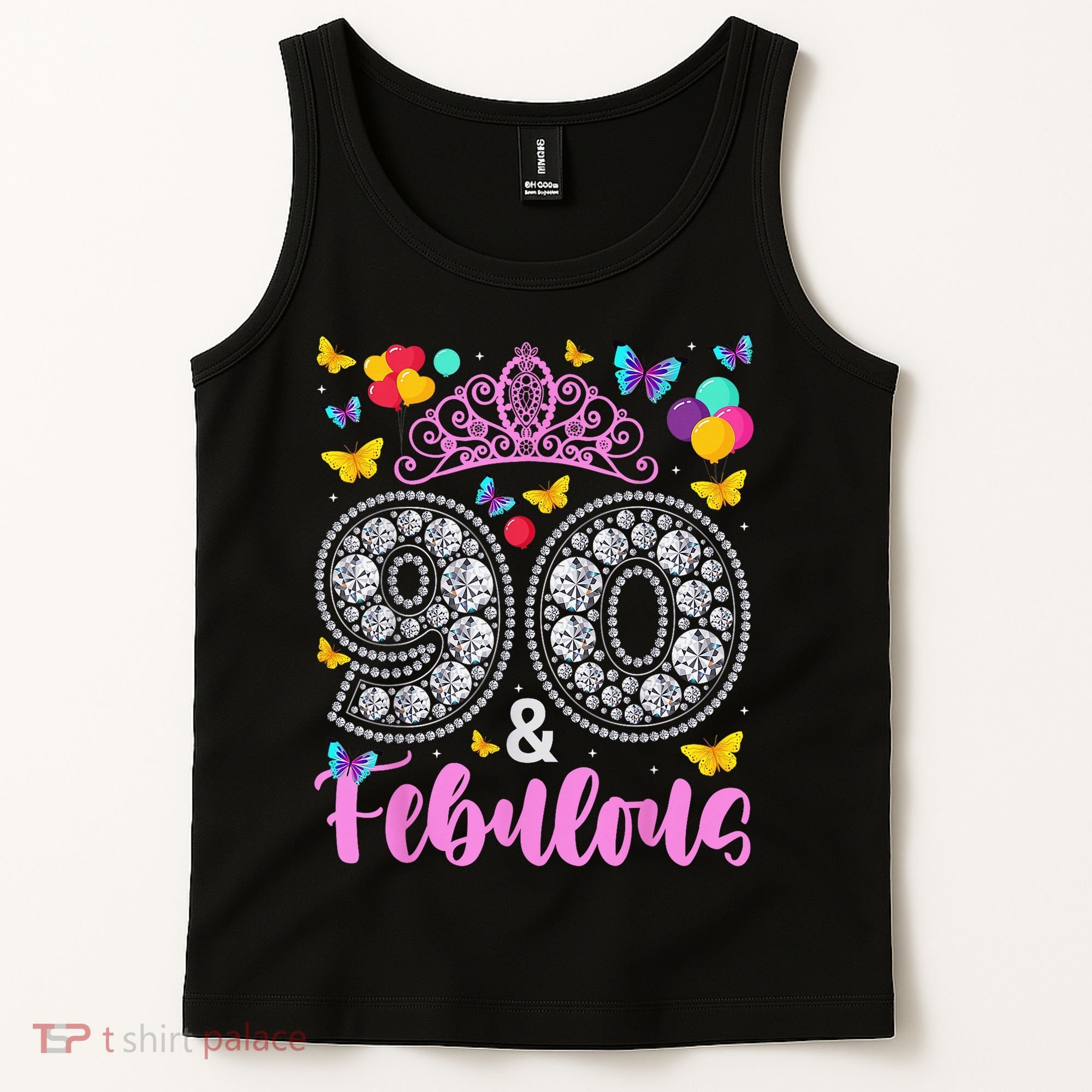 90 And Fabulous 90 Years Old 90th Birthday Tank Top