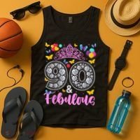 90 And Fabulous 90 Years Old 90th Birthday Tank Top thumb 4