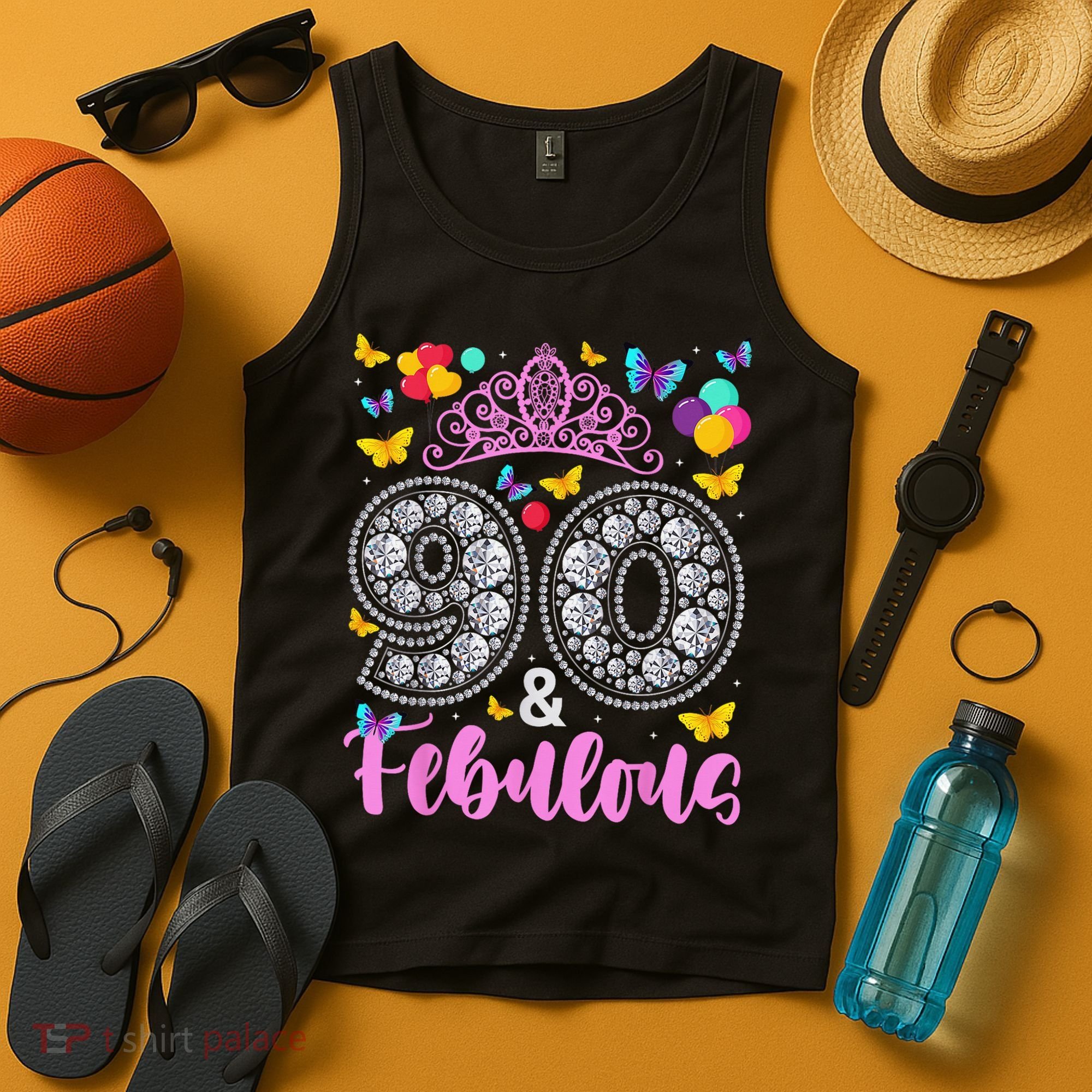 90 And Fabulous 90 Years Old 90th Birthday Tank Top