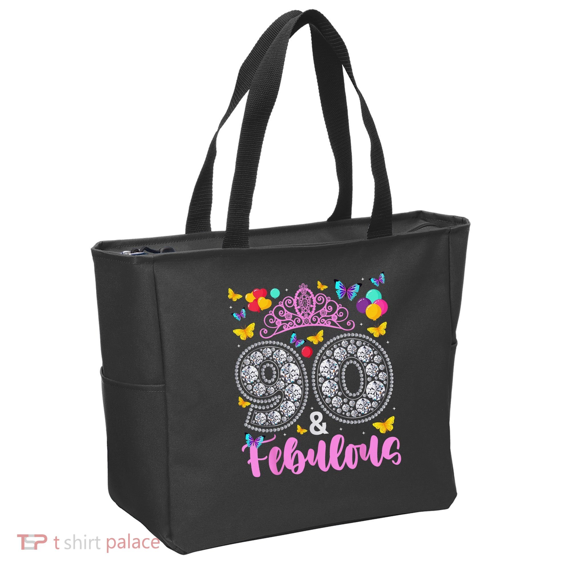 90 And Fabulous 90 Years Old 90th Birthday Tote Bag