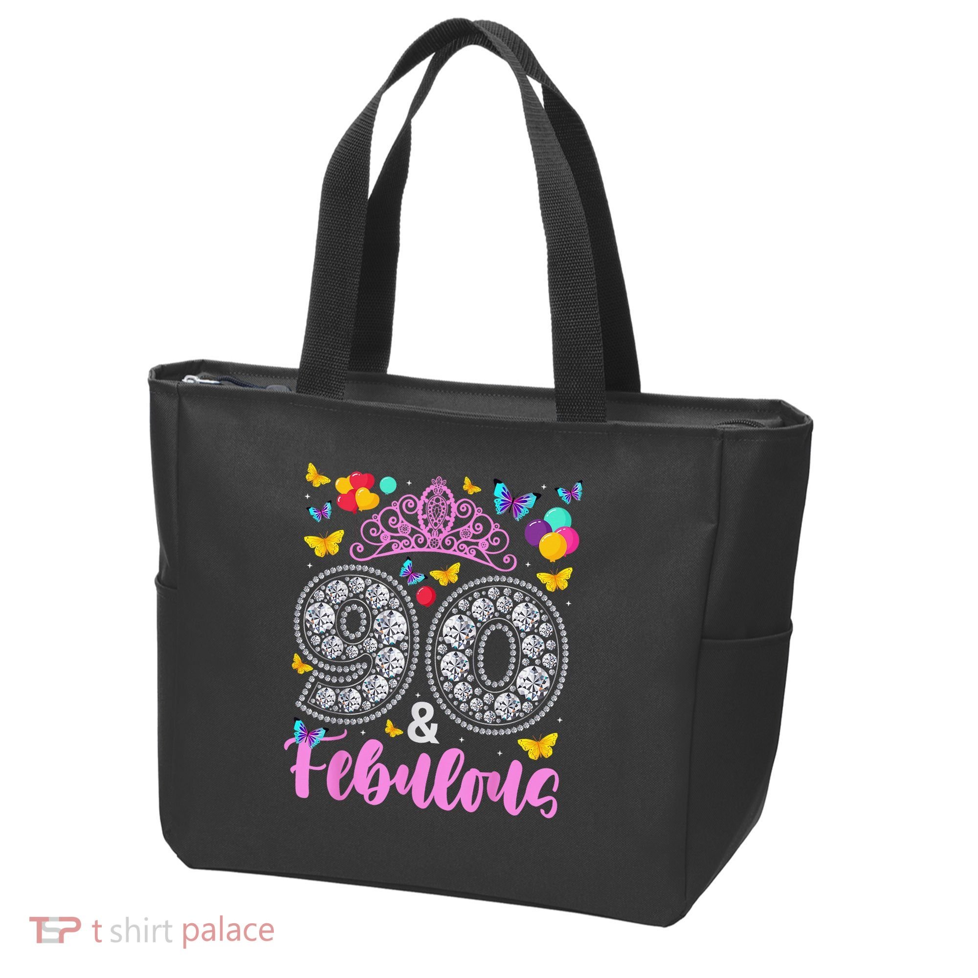 90 And Fabulous 90 Years Old 90th Birthday Tote Bag