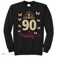 90 And Fabulous 90 Years Old 90th Birthday Sweatshirt thumb 0