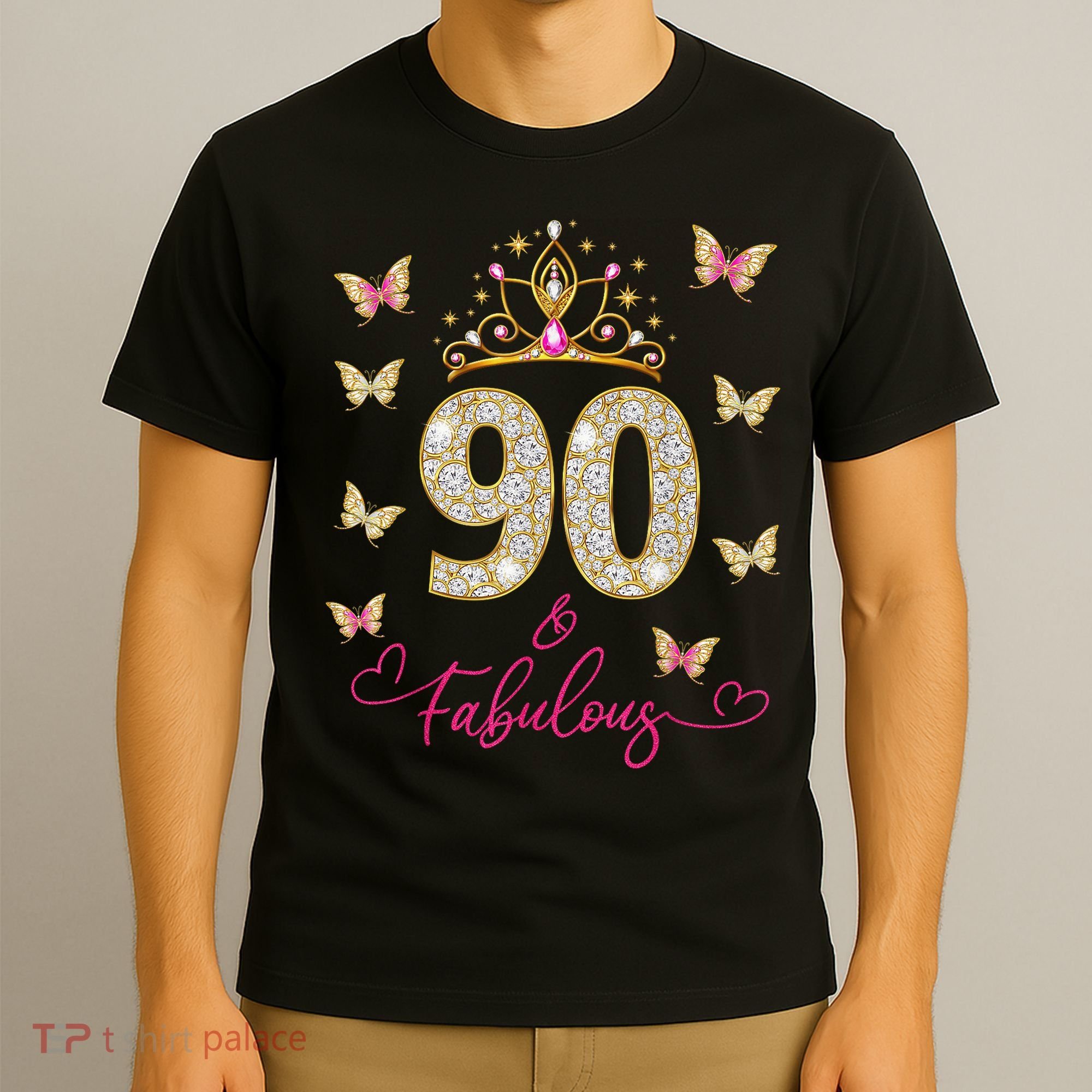 90 And Fabulous 90 Years Old 90th Birthday T-Shirt