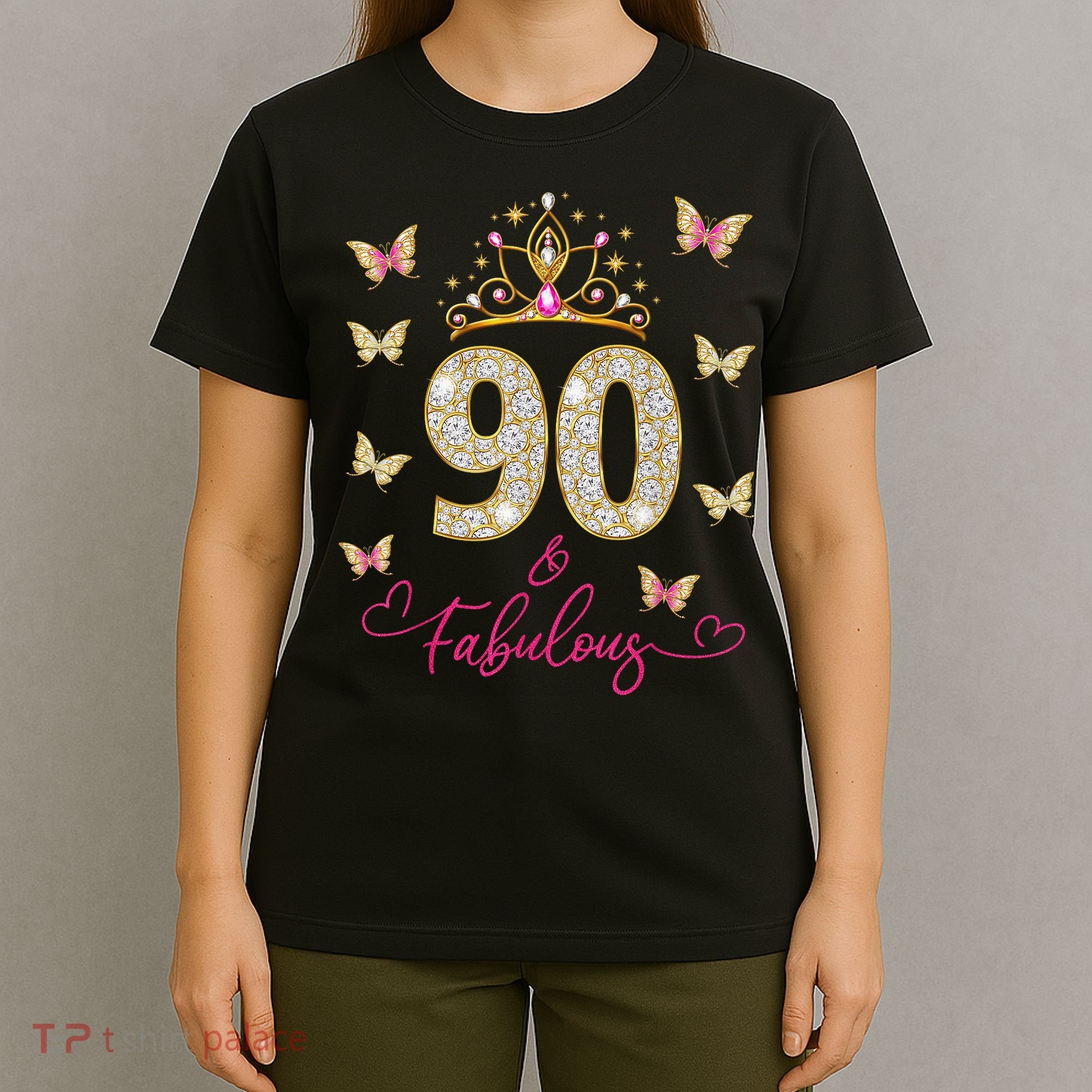 90 And Fabulous 90 Years Old 90th Birthday T-Shirt