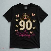 90 And Fabulous 90 Years Old 90th Birthday T-Shirt thumb 5