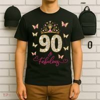 90 And Fabulous 90 Years Old 90th Birthday T-Shirt thumb 6