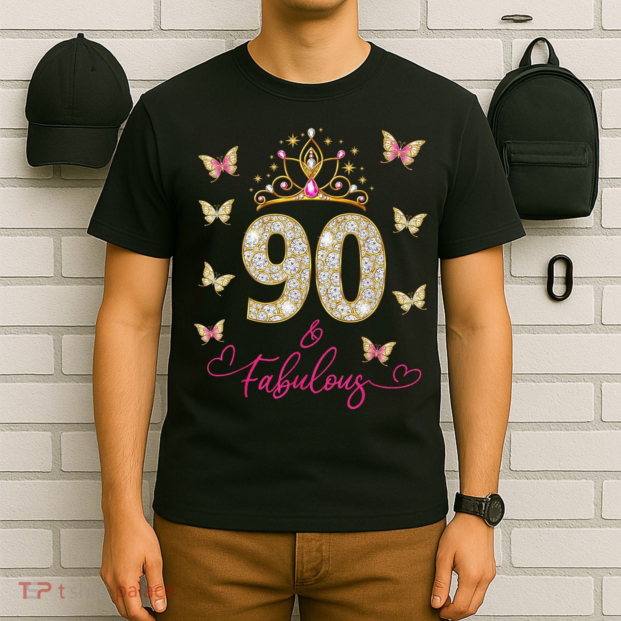 90 And Fabulous 90 Years Old 90th Birthday T-Shirt