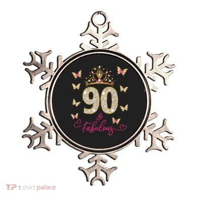 90 And Fabulous 90 Years Old 90th Birthday Ornament