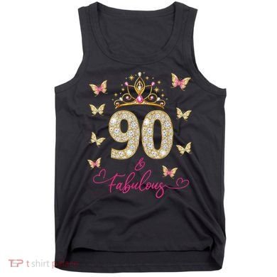 90 And Fabulous 90 Years Old 90th Birthday Tank Top