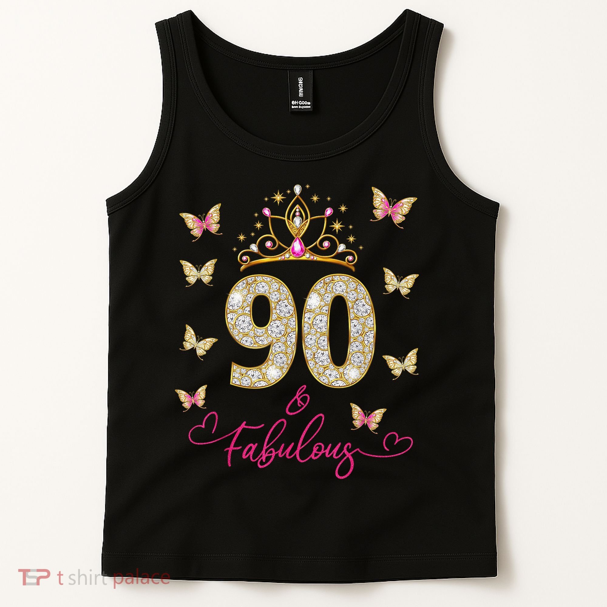 90 And Fabulous 90 Years Old 90th Birthday Tank Top