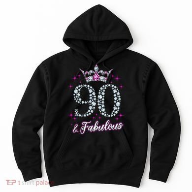 90 And Fabulous 1929 90Th Birthday Hoodie
