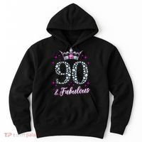90 And Fabulous 1929 90Th Birthday Hoodie thumb 0