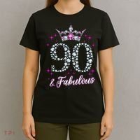 90 And Fabulous 1929 90Th Birthday T-Shirt thumb 4