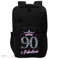 90 And Fabulous 1929 90Th Birthday Impact Tech Backpack thumb 0
