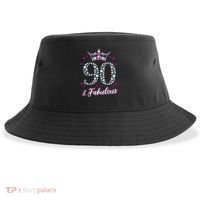 90 And Fabulous 1929 90Th Birthday Sustainable Bucket Hat thumb 0