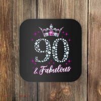 90 And Fabulous 1929 90Th Birthday Coaster thumb 0