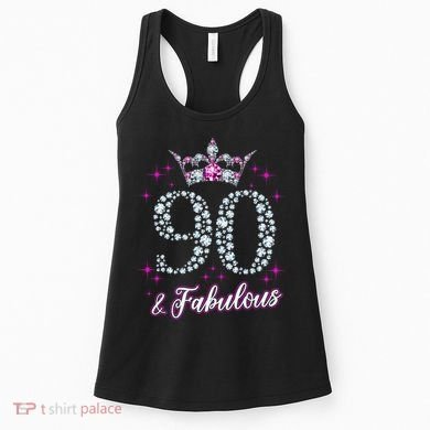 90 And Fabulous 1929 90Th Birthday Women's Tank Top