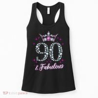 90 And Fabulous 1929 90Th Birthday Women's Tank Top thumb 0