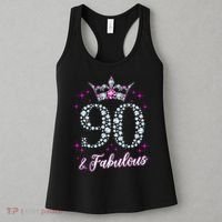 90 And Fabulous 1929 90Th Birthday Women's Tank Top thumb 3