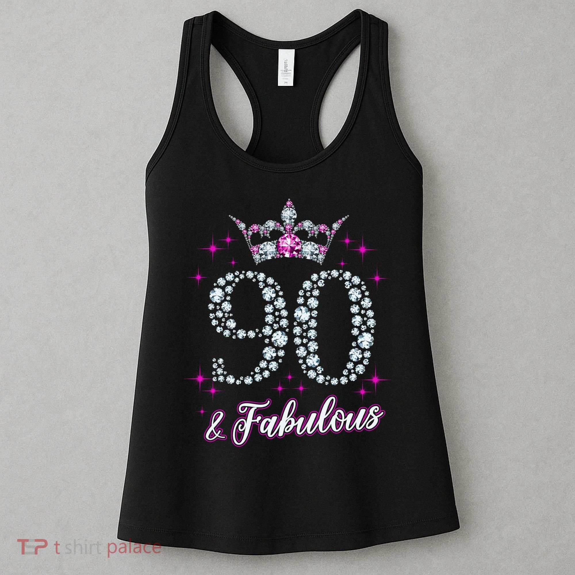 90 And Fabulous 1929 90Th Birthday Women's Tank Top