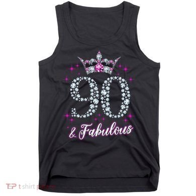 90 And Fabulous 1929 90Th Birthday Tank Top