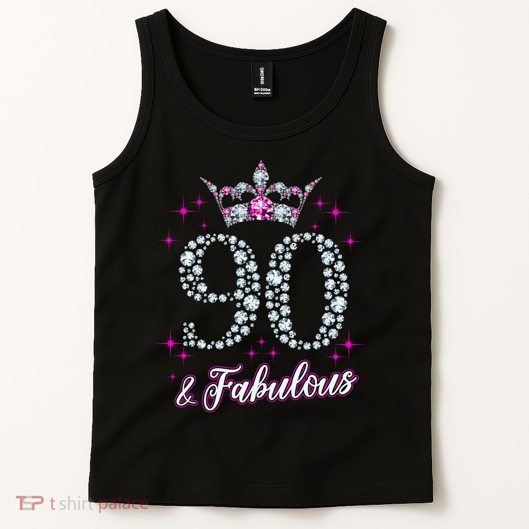 90 And Fabulous 1929 90Th Birthday Tank Top