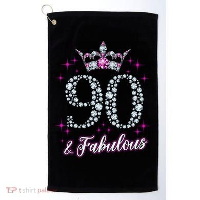 90 And Fabulous 1929 90Th Birthday Golf Towel