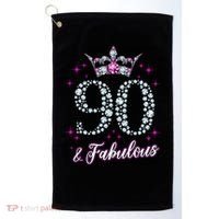 90 And Fabulous 1929 90Th Birthday Golf Towel thumb 0