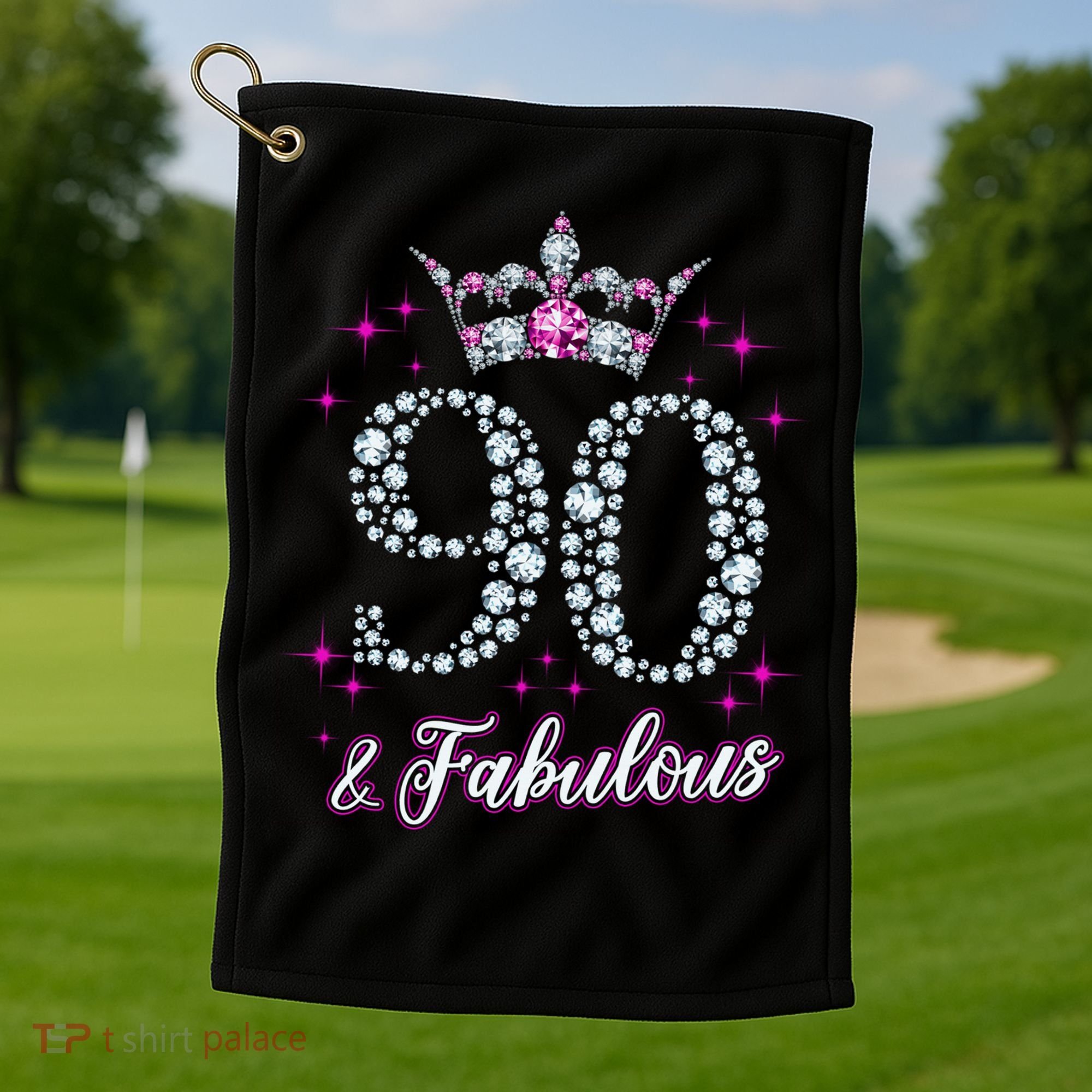 90 And Fabulous 1929 90Th Birthday Golf Towel