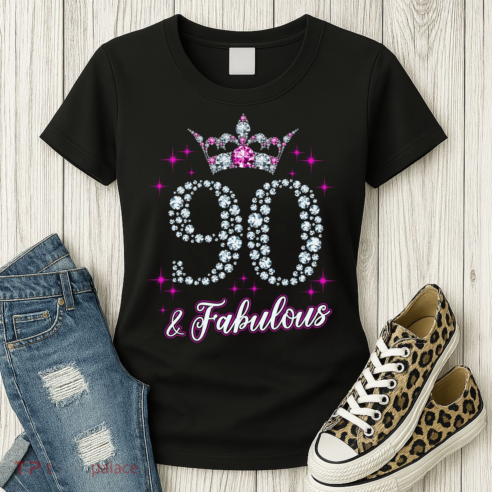 90 And Fabulous 1929 90Th Birthday Women's T-Shirt