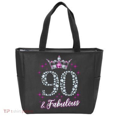 90 And Fabulous 1929 90Th Birthday Tote Bag