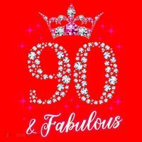 90 And Fabulous 1929 90Th Birthday Santa Hat thumb 1