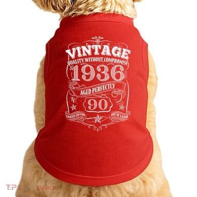 90th Birthday 1936 Vintage Quality Without Compromise  Doggie Tank