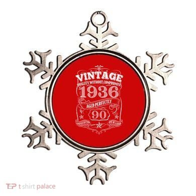 90th Birthday 1936 Vintage Quality Without Compromise  Ornament