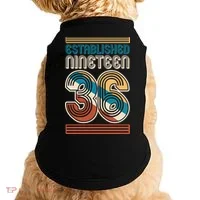 90th Birthday 1936 Established Nineteen 36 Doggie Tank thumb 0