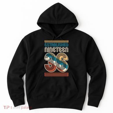 90th Birthday 1936 Established Nineteen 36 Hoodie
