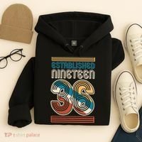 90th Birthday 1936 Established Nineteen 36 Hoodie thumb 4