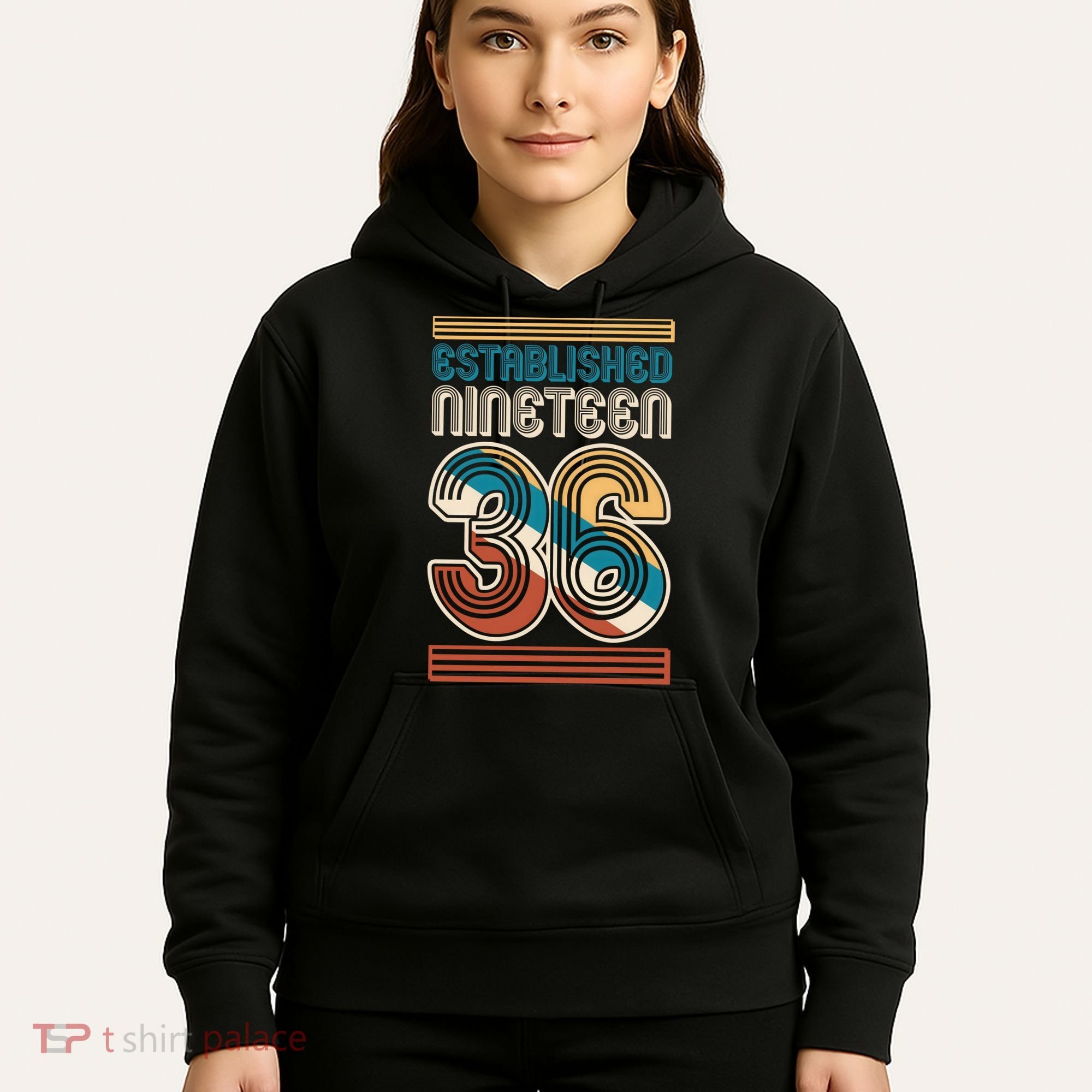 90th Birthday 1936 Established Nineteen 36 Hoodie