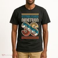 90th Birthday 1936 Established Nineteen 36 Tall T-Shirt thumb 2