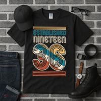 90th Birthday 1936 Established Nineteen 36 Tall T-Shirt thumb 3