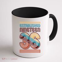 90th Birthday 1936 Established Nineteen 36 Coffee Mug thumb 1