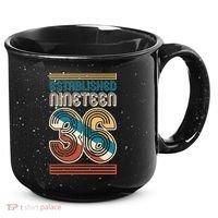 90th Birthday 1936 Established Nineteen 36 15oz Campfire Ceramic Mug thumb 0