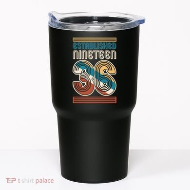 90th Birthday 1936 Established Nineteen 36 Tumbler